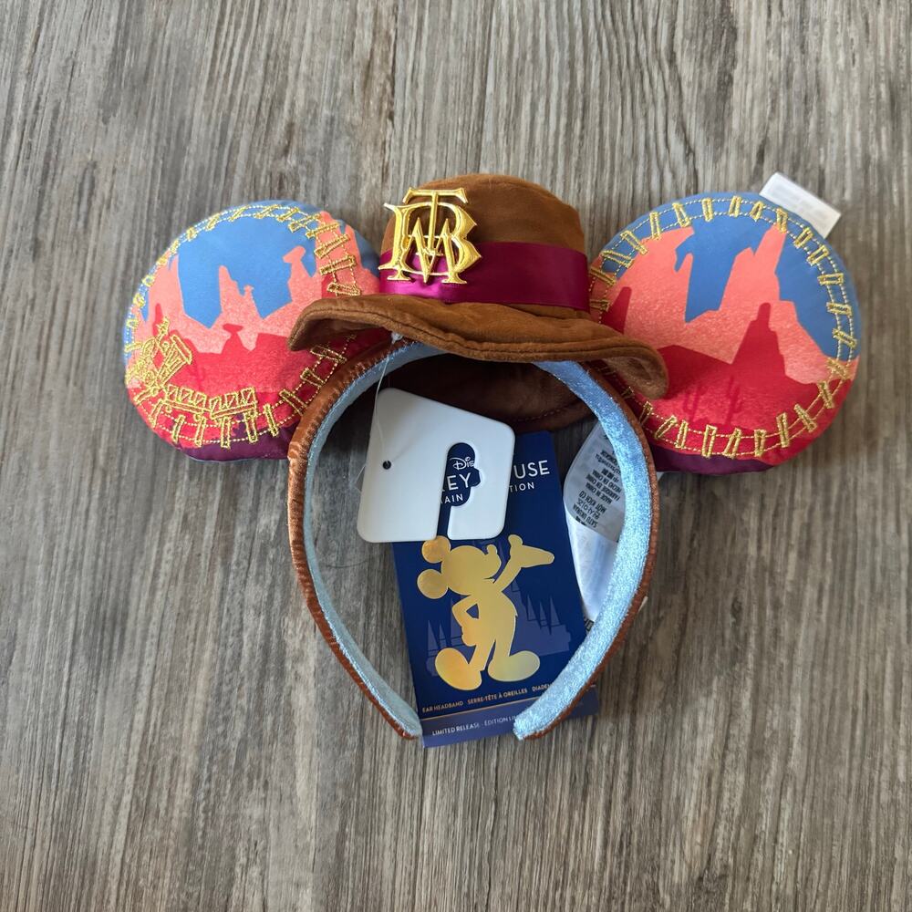Disney Mickey Mouse Main Attr Big Thunder Mountain Railroad Minnie Ears NWT